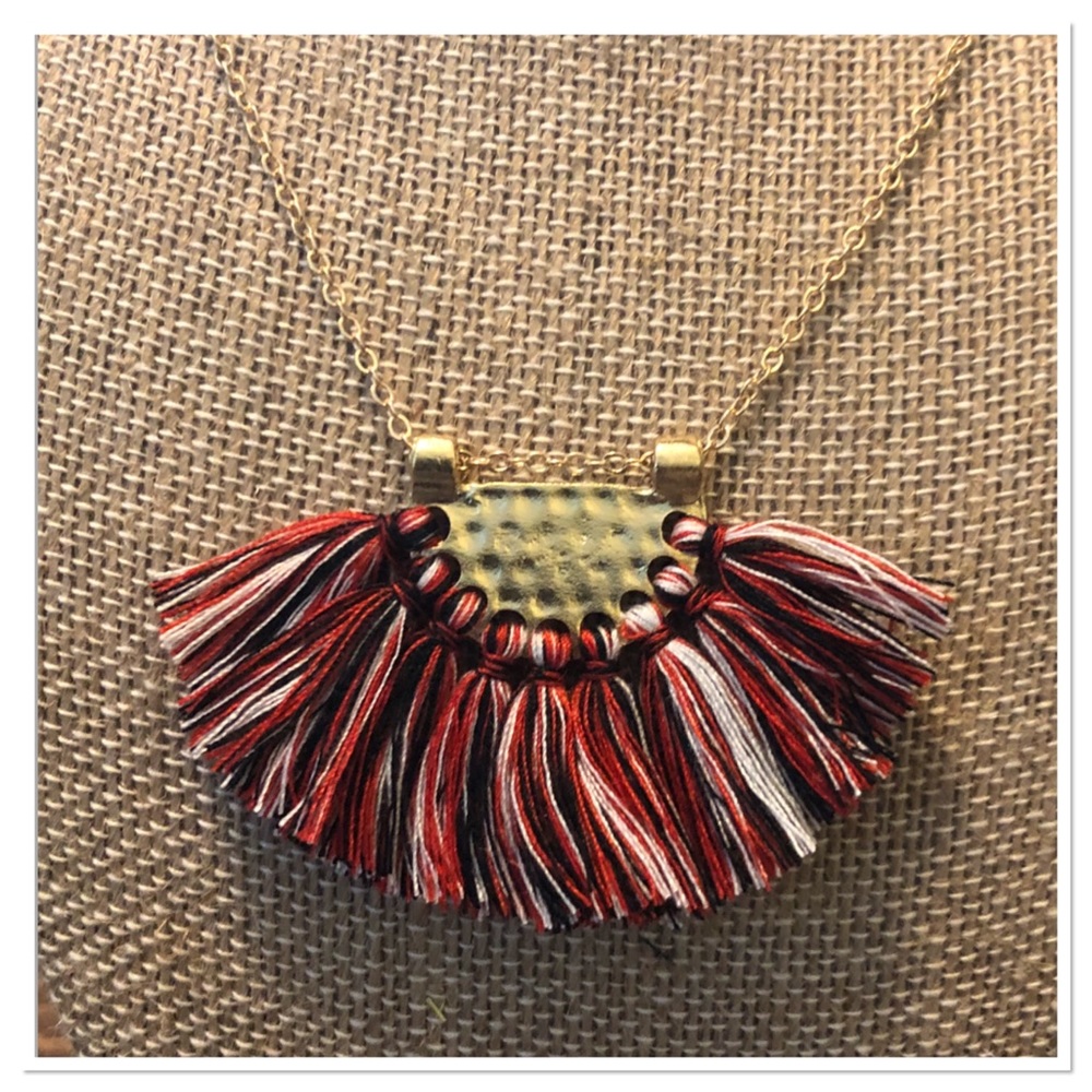 Multicolored Tassel Necklace